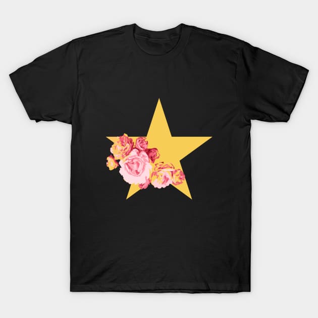 Rose Star T-Shirt by Sociosquid